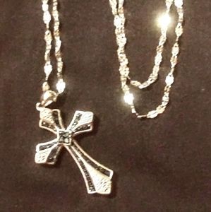 Sterling Silver chain with cross
